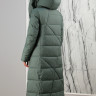 Пальто утепленное с капюшоном. Наполнитель био-пух., зеленый, 120 см
