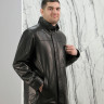 Куртка из натуральной кожи, ворот стойка., черный, 80 см, артикул - 1833 РТ6617