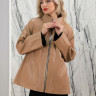 Куртка из натуральной кожи, ворот стойка., коричневый, 75 см, женская