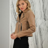 Куртка косуха из натуральной кожи., женская, коричневый, 50 см