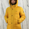 Куртка утепленная, капюшон., мужской, желтый, 70 см