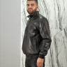 Куртка из натуральной кожи, ворот стойка., черный, 75 см, артикул - в-1212-btl/75 рт-8395