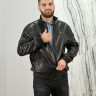 Куртка из натуральной кожи, ворот стойка., черный, 75 см, артикул - в-1212-btl/75 рт-8395