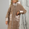 Пальто утепленное с капюшоном. Наполнитель био-пух., кэмел, 100 см