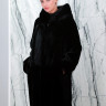 Шуба из меха овчины, капюшон норка. Арт.722-М РТ-2269