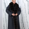 Пальто зимнее кашемировое, отделка ворот/борт мех  финский песец. Арт.6043 РТ-10353