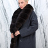 Пальто зимнее кашемировое, отделка ворот/борт мех  финский песец. Арт.6043 РТ-10353