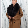 Пальто из кашемира, английский воротник, отделка мех песца. Арт.6043-1 РТ-10532