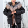 Пуховик утепленный (утиный пух), капюшон/борт мех чернобурой лисы. Арт.22910-5 РТ-9763