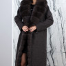 Пальто зимнее кашемировое, отделка ворот/борт мех  финский песец. Арт.6038 РТ-10356