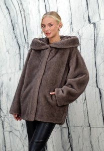 Куртка из искусственного меха(норка),капюшон. Арт.Э-359Р РТ-10895