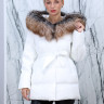 Пуховик утепленный (биопух) капюшон мех лисица. Арт.17-390 РТ-10362