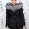 Пуховик утепленный (биопух) капюшон мех лисица. Арт.17-390 РТ-10361