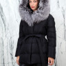 Пуховик утепленный (биопух) капюшон мех лисица. Арт.17-390 РТ-10361