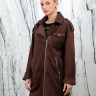 Куртка из искусственной замши, на замке/ворот.Арт.23-11161 РТ-10741