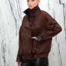 Куртка из искусственной замши, на замке/ворот.Арт.23-11169 РТ-10743