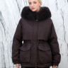Пуховик с натуральным наполнителем (90% пух,10% перо)капюшон отделка мех песца. Арт.7013 РТ-10492