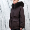 Пуховик с натуральным наполнителем (90% пух,10% перо)капюшон отделка мех песца. Арт.7013 РТ-10492