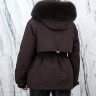 Пуховик с натуральным наполнителем (90% пух,10% перо)капюшон отделка мех песца. Арт.7013 РТ-10492