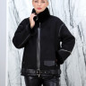 Дубленка из искусственного меха, на замке/ворот стойка. Арт.S59030 РТ-10341