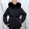 Пуховик с натуральным наполнителем (90% пух,10% перо)капюшон отделка мех песца. Арт.7013 РТ-10491