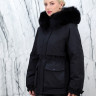 Пуховик с натуральным наполнителем (90% пух,10% перо)капюшон отделка мех песца. Арт.7013 РТ-10491