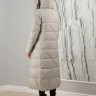 Пальто утепленное с капюшоном. Наполнитель био-пух., серый, 120 см