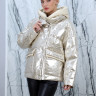 Пуховик из натуральной кожи(утепленный пух/перо) на замке/капюшон. Арт.58002 РТ10351