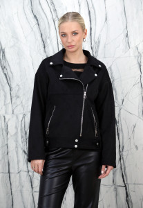 Куртка из искусственной замши, на замке/ворот.Арт.37-5807 РТ-10748