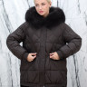 Пуховик с натуральным наполнителем (90% пух,10% перо)капюшон отделка мех песца. Арт.6812-1 РТ-10493