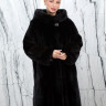 Шуба из меха норки,прямого кроя/капюшон. Арт.2523 РТ-10335