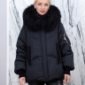 Пуховик с натуральным наполнителем (90% пух,10% перо)капюшон отделка  енот. Арт.Y026-073 РТ-10501