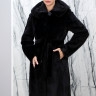 Шуба из меха норки,пояс/капюшон. Арт.Инесса8008 РТ-4440