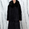 Шуба из меха норки, прямого кроя/капюшон. Арт.2517 РТ-10337