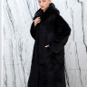 Шуба из меха норки, прямого кроя/капюшон. Арт.2517 РТ-10337