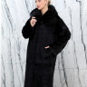 Шуба из меха норки, прямого кроя/капюшон. Арт.2517 РТ-10337