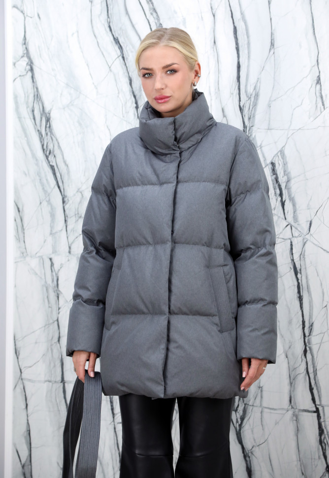 Пуховик с натуральным наполнителем(90%пух,10%перо),ворот/пояс. Арт.85876 РТ-10435