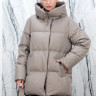 Пуховик с натуральным наполнителем(90%пух,10%перо),капюшон/пояс. Арт.85877 РТ-10437