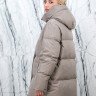 Пуховик с натуральным наполнителем(90%пух,10%перо),капюшон/пояс. Арт.85877 РТ-10437