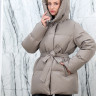 Пуховик с натуральным наполнителем(90%пух,10%перо),капюшон/пояс. Арт.85877 РТ-10437
