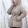 Пуховик с натуральным наполнителем(90%пух,10%перо),капюшон/пояс. Арт.85877 РТ-10437