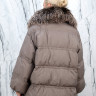 Пуховик утепленный (пух/перо) на замке,воротник мех лисица. Арт. 6069 РТ-10372