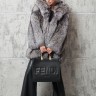 Полушубок из меха чернобурой лисицы Silver Fox(цельные шкурки),капюшон. Арт.099 РТ-11046