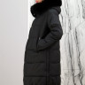 Пальто утепленное, капюшон отделка мех лисицы. Артикул 28507 РТ-8710