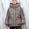 Пуховик с натуральным наполнителем (90%пух,10%перо), капюшон. Арт.Y026-107 РТ-10500