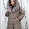 Пуховик утепленный (пух/перо) на замке,капюшон мех лисица. Арт. 5608 РТ-10365