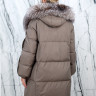 Пуховик утепленный (пух/перо) на замке,капюшон мех лисица. Арт. 5608 РТ-10365