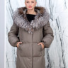 Пуховик утепленный (пух/перо) на замке,капюшон мех лисица. Арт. 5608 РТ-10365