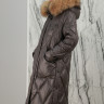 Пальто утепленное-биопух, капюшон енот.  Артикул Y022-151 PT-7779