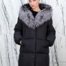 Пуховик утепленный (пух/перо) на замке,капюшон мех лисица. Арт. 5608 РТ-10363